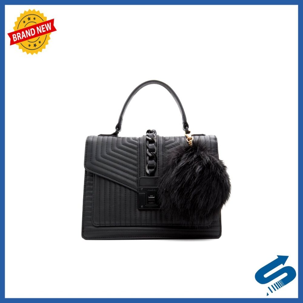 Synthetic Top Handle Bag Medium Size Everyday Handbag